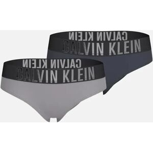 Calvin Klein Girl's Girls 2-Pack Intense Power Bikini Briefs, Ash/Grey w/ silver - Size: 14 years/15 years/16 years Calvin Klein Girl's Girls 2-Pack Intense Power Bikini Briefs, Ash/Grey w/ silver - Size: 14 years/15 years/16 years