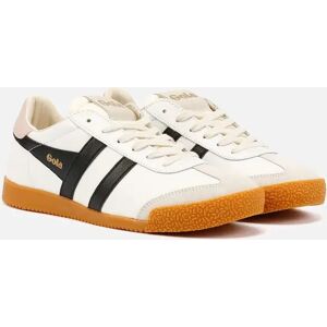 Women's Gola Elan Leather Women's White/Black/Chalk Pink Trainers - Size: 5 Women's Gola Elan Leather Women's White/Black/Chalk Pink Trainers - Size: 5