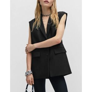 Hugo Boss Women's Aneris Logo Lining Regular-Fit Waistcoat - Black - Size: 14 Hugo Boss Women's Aneris Logo Lining Regular-Fit Waistcoat - Black - Size: 14