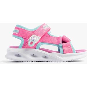 Girl's Skechers 303024L/HPAQ S-LIGHTS: SOLA GLOW Girls Sandals Hot Pink/Aqua - Size: UK 2 older kids Girl's Skechers 303024L/HPAQ S-LIGHTS: SOLA GLOW Girls Sandals Hot Pink/Aqua - Size: UK 2 older kids