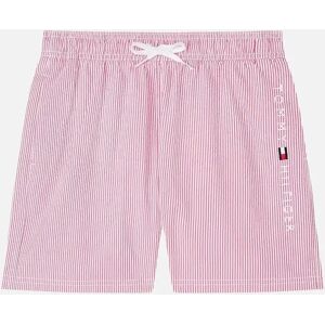 Tommy Hilfiger Boy's Boys Original Ithaca Stripe Mid Length Swim Shorts, Ithaca White & Medium Red - Size: 8 years/9 years/10 years Tommy Hilfiger Boy's Boys Original Ithaca Stripe Mid Length Swim Shorts, Ithaca White & Medium Red - Size: 8 years/9 years/10 years