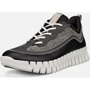 Women's ECCO Womens Gruuv Leather & Textile Trainers - Black - Size: 4.5 uk 37eu Women's ECCO Womens Gruuv Leather & Textile Trainers - Black - Size: 4.5 uk 37eu