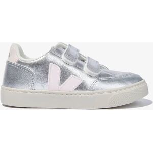 Girl's Veja Kids ChromeFree Leather V-12 Trainers in Silver - Size: EU 23 uk 6.5 Girl's Veja Kids ChromeFree Leather V-12 Trainers in Silver - Size: EU 23 uk 6.5