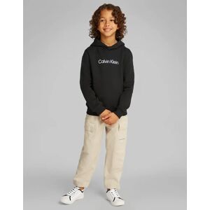 Calvin Klein Kids Logo Regular Terry Hoodie in Black - Size: 12 yrs Calvin Klein Kids Logo Regular Terry Hoodie in Black - Size: 12 yrs