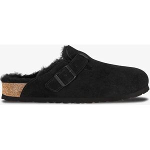 Girl's BIRKENSTOCK Boston Shearling Suede Clogs in Black - Size: 5 Girl's BIRKENSTOCK Boston Shearling Suede Clogs in Black - Size: 5