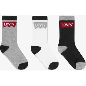Levis Levi's Boys Batwing Regular Cut Socks Set (3 Pack) in Black - Size: 7-9YRS Levis Levi's Boys Batwing Regular Cut Socks Set (3 Pack) in Black - Size: 7-9YRS