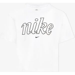 Girl's Nike Girls GX Star Boxy T-Shirt in White - Size: 6 - 7 yrs Girl's Nike Girls GX Star Boxy T-Shirt in White - Size: 6 - 7 yrs