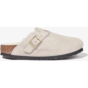 Boy's BIRKENSTOCK Boston Shearling Suede Clogs in White - Size: 7 (older) Boy's BIRKENSTOCK Boston Shearling Suede Clogs in White - Size: 7 (older)
