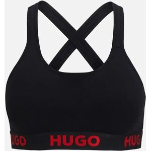 Hugo Boss Women's Padded Sports Bralette - Black - Size: 12 Hugo Boss Women's Padded Sports Bralette - Black - Size: 12