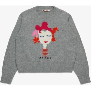 Girl's MARNI Girls Wool Rock Doll Jumper in Grey - Size: 12 years Girl's MARNI Girls Wool Rock Doll Jumper in Grey - Size: 12 years