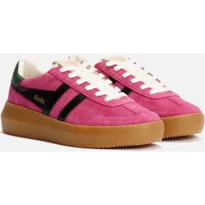 Women's Gola Athena Suede Women's Fuchsia/Black/Evergreen Trainers - Pink - Size: 6 Women's Gola Athena Suede Women's Fuchsia/Black/Evergreen Trainers - Pink - Size: 6
