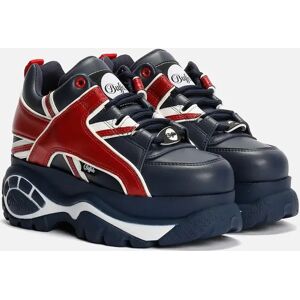 Women's Buffalo 1339-14 Leather Women's Blue/Red Trainers - Size: 4 Women's Buffalo 1339-14 Leather Women's Blue/Red Trainers - Size: 4