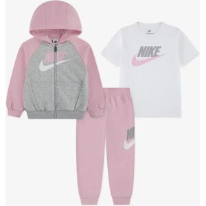 Nike Girls Colourblock HBR Tracksuit in Pink - Size: 12-18 months Nike Girls Colourblock HBR Tracksuit in Pink - Size: 12-18 months