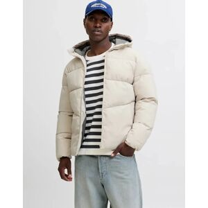 Men's Jack & Jones World Puffer Jacket - Moonbeam - White - Size: 38/Regular/8 years/7 years/9 years Men's Jack & Jones World Puffer Jacket - Moonbeam - White - Size: 38/Regular/8 years/7 years/9 years