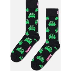 Happy Socks Men's Frog Socks, Black/green - Black/Black - Size: 7/7.5/8/8.5/5/5.5/6.5/6 Happy Socks Men's Frog Socks, Black/green - Black/Black - Size: 7/7.5/8/8.5/5/5.5/6.5/6
