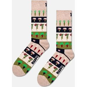Happy Socks Men's Veggie Stripes Socks, Beige/green - Black - Size: 7/7.5/8/8.5/5/5.5/6.5/6 Happy Socks Men's Veggie Stripes Socks, Beige/green - Black - Size: 7/7.5/8/8.5/5/5.5/6.5/6