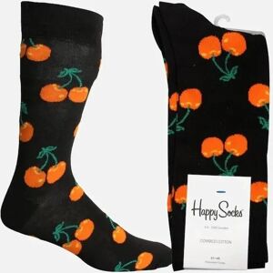 Happy Socks Men's Cherry Socks, Black/orange - Black/Black - Size: 7/7.5/8/8.5/5/5.5/6.5/6 Happy Socks Men's Cherry Socks, Black/orange - Black/Black - Size: 7/7.5/8/8.5/5/5.5/6.5/6
