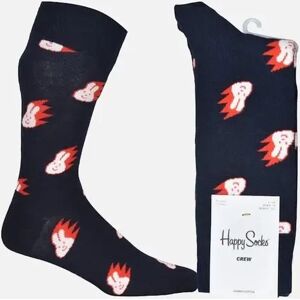 Happy Socks Men's Flaming Bunny Socks, Dark Blue - Black - Size: 10/9.5/9/10.5/11/11.5/12/12.5 Happy Socks Men's Flaming Bunny Socks, Dark Blue - Black - Size: 10/9.5/9/10.5/11/11.5/12/12.5