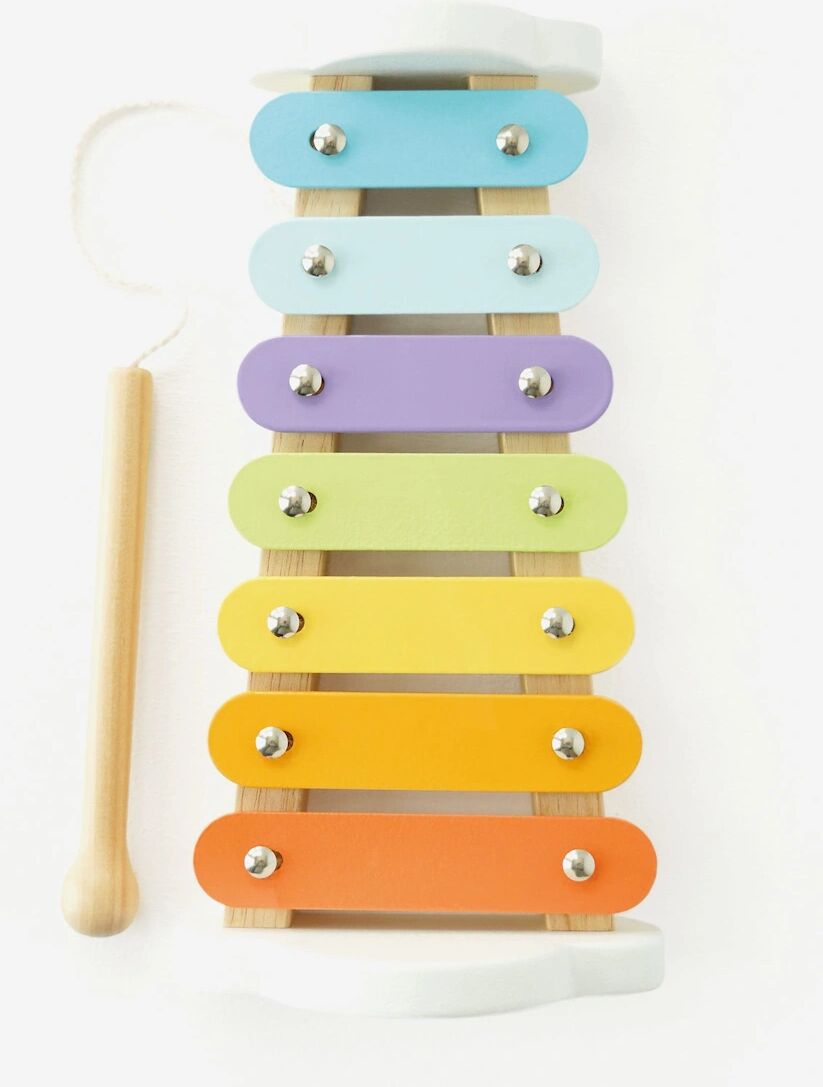 Girl's Le Toy Van Rainbow Wooden Xylophone (W:22 x D:14.5 x H:15cm) - Multi - Size: ONE size,