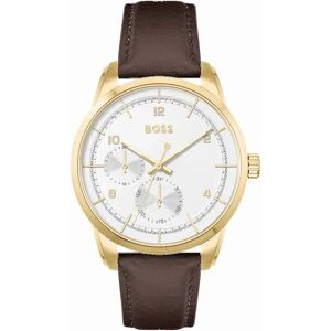 Men's Hugo Boss Sophio Leather Strap Watch Brown - Size: OS Men's Hugo Boss Sophio Leather Strap Watch Brown - Size: OS