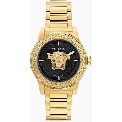 Versace Men's Medusa Deco Quartz Analogue Watch - Gold - Size: ONE size Versace Men's Medusa Deco Quartz Analogue Watch - Gold - Size: ONE size