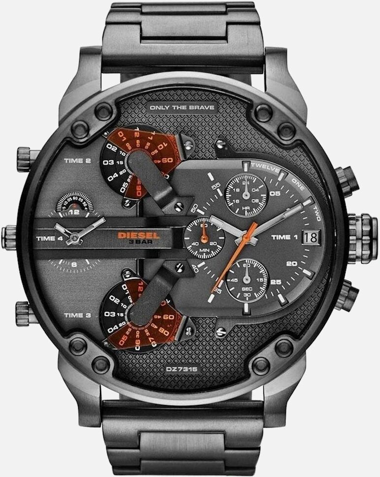 Men's Diesel DZ7315 Mr Daddy 2.0 Quartz Stainless Steel Chronograph Men's Watch - Black