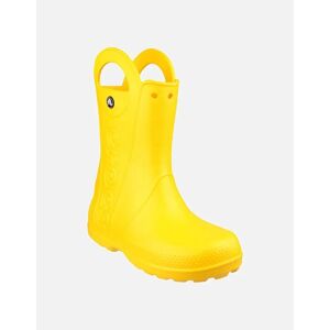 Crocs Girl's Handle It Rain Childrens Wellingtons - Yellow - Size: 12 years/12