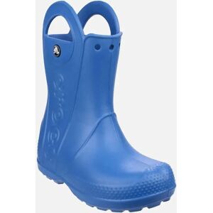 Crocs Girl's Handle It Rain Childrens Wellingtons - Blue - Size: 2