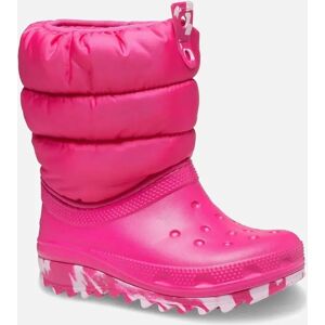 Crocs Girl's Classic Neo Puff Girls Winter Boots - Candy Pink Synth - Size: 1