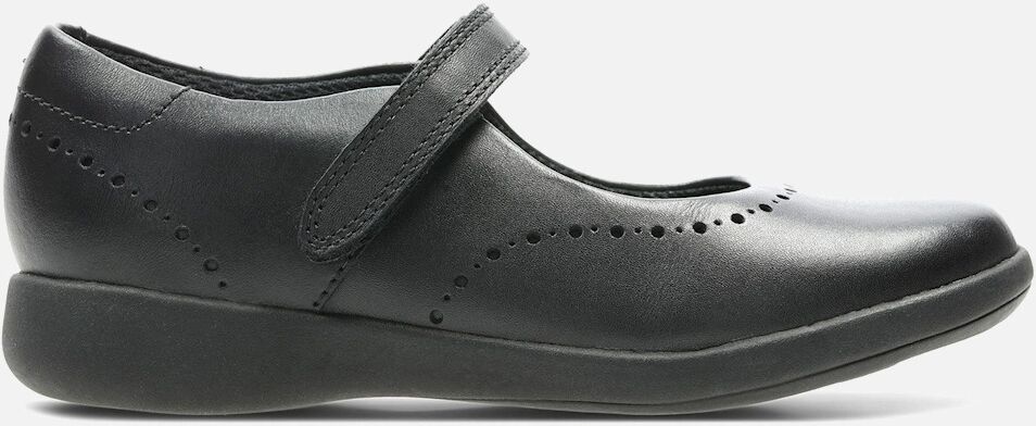 Clarks Girl's CLA Etch Craft K CHILDREN'S SCHOOL SHOE - Black - Size: S 11.5/e