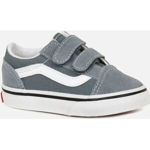 Vans Old Skool Boy's Old Skool V Tod Boys Infant Canvas Shoes - Grey - Size: 6