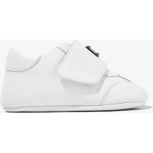 Girl's Dolce & Gabbana Baby Leather Pre-Walker Trainers in White - Size: EU 19 uk 3