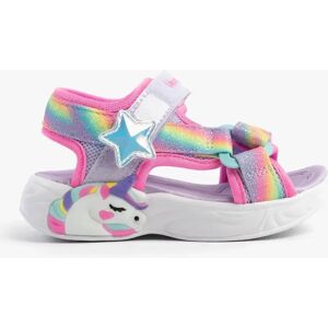 Girl's Skechers 303107N/LVMT UNICORN DREAMS SANDAL - DREAMY Girls Sandals Lavender Multi - Purple - Size: UK 7 small kids Girl's Skechers 303107N/LVMT UNICORN DREAMS SANDAL - DREAMY Girls Sandals Lavender Multi - Purple - Size: UK 7 small kids