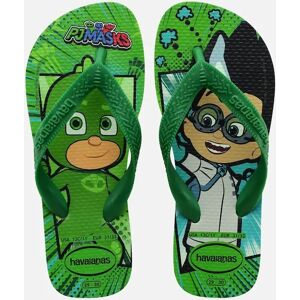 Boy's Havaianas Kids Top PJ Masks Flip Flops - Green - Size: 13K Boy's Havaianas Kids Top PJ Masks Flip Flops - Green - Size: 13K