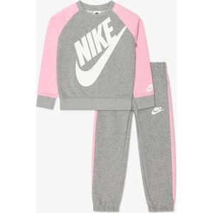 Nike Girls Oversized Futura Crew Tracksuit in Grey - Size: 5 years/6 years Nike Girls Oversized Futura Crew Tracksuit in Grey - Size: 5 years/6 years