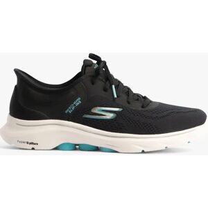 Skechers Go Walk 5 Women's Skechers 125233/BKAQ GO WALK 7 - VALIN Womens Trainers Black/Aqua - Multi - Size: 5.5