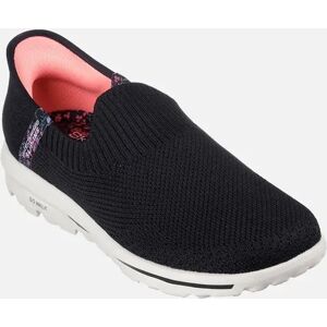 Skechers Go Walk Women's Skechers Women's GO WALK Travel Tahiti Sunset Shoe in Black - Size: 4