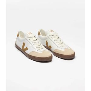 Women's VEJA Volley Leather Womens Trainers - White/Tent/Bark - Size: 7 Women's VEJA Volley Leather Womens Trainers - White/Tent/Bark - Size: 7