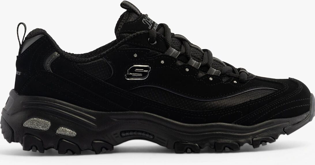 Women's Skechers 11930/BBK D'LITES-BIGGEST FAN Womens Sneaker Black - Size: 7