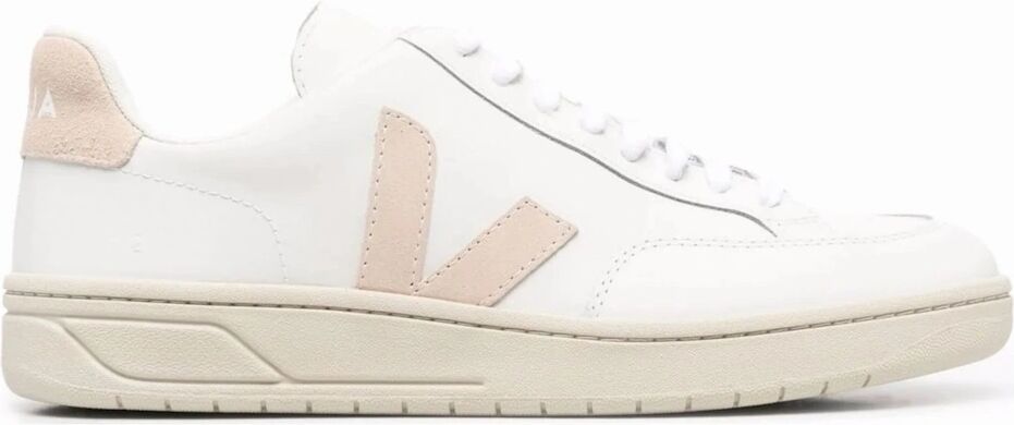 Veja Women's V-12 Leather Sneakers White - Cream - Size: 3