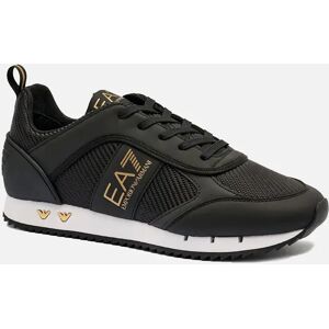 Men's EA7 Emporio Armani Mesh Runner Trainers Black/Gold/White - Size: 10