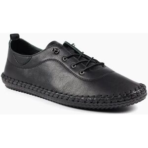 Lunar Women's St Ives Womens Plimsoll Trainers - Black - Size: 4 Lunar Women's St Ives Womens Plimsoll Trainers - Black - Size: 4