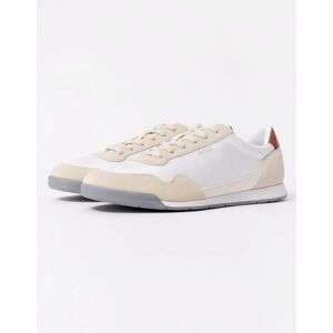 Hugo Boss Men's BOSS Orange Titanium Mens Mixed Material Lace-Up Trainers with Suede Trims - Open White 126 - Size: 9 Hugo Boss Men's BOSS Orange Titanium Mens Mixed Material Lace-Up Trainers with Suede Trims - Open White 126 - Size: 9