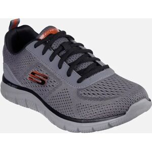 Men's Skechers Track Leshur Polyester Men's Charcoal/Orange Trainers - Grey - Size: 8 Men's Skechers Track Leshur Polyester Men's Charcoal/Orange Trainers - Grey - Size: 8