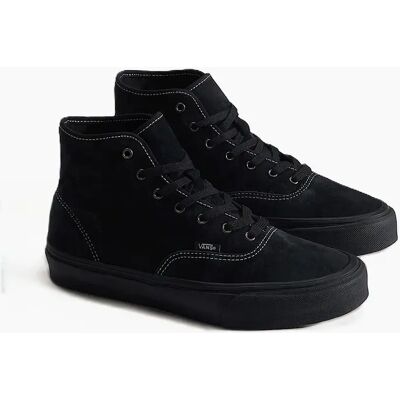 Men's Vans Authentic Hi 2.0 Men's Pig Suede Black Trainers - Size: 8 Men's Vans Authentic Hi 2.0 Men's Pig Suede Black Trainers - Size: 8