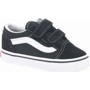 Vans Old Skool Boy's Old Skool V Kids Toddler Canvas Shoes - Black - Size: 7