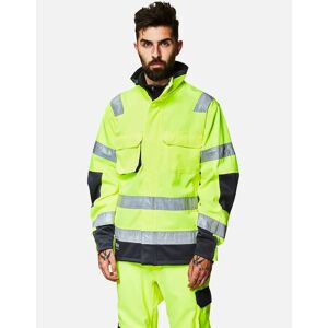 Men's Helly Hansen Mens Alna Durable High-Vis Construction Workwear Jacket - Yellow Charcoal - Size: 38/Regular