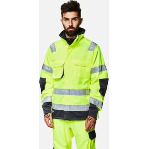 Men's Helly Hansen Mens Alna Durable High-Vis Construction Workwear Jacket - Yellow Charcoal - Size: 38/Regular