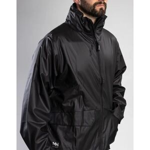 Helly Hansen Workwear Voss Unisex Adults Black Rain Jacket - Size: 38/Regular/12 Helly Hansen Workwear Voss Unisex Adults Black Rain Jacket - Size: 38/Regular/12