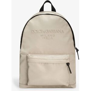 Dolce & Gabbana Boy's Boys Logo Backpack in Beige (41cm) - Cream - Size: ONE size,